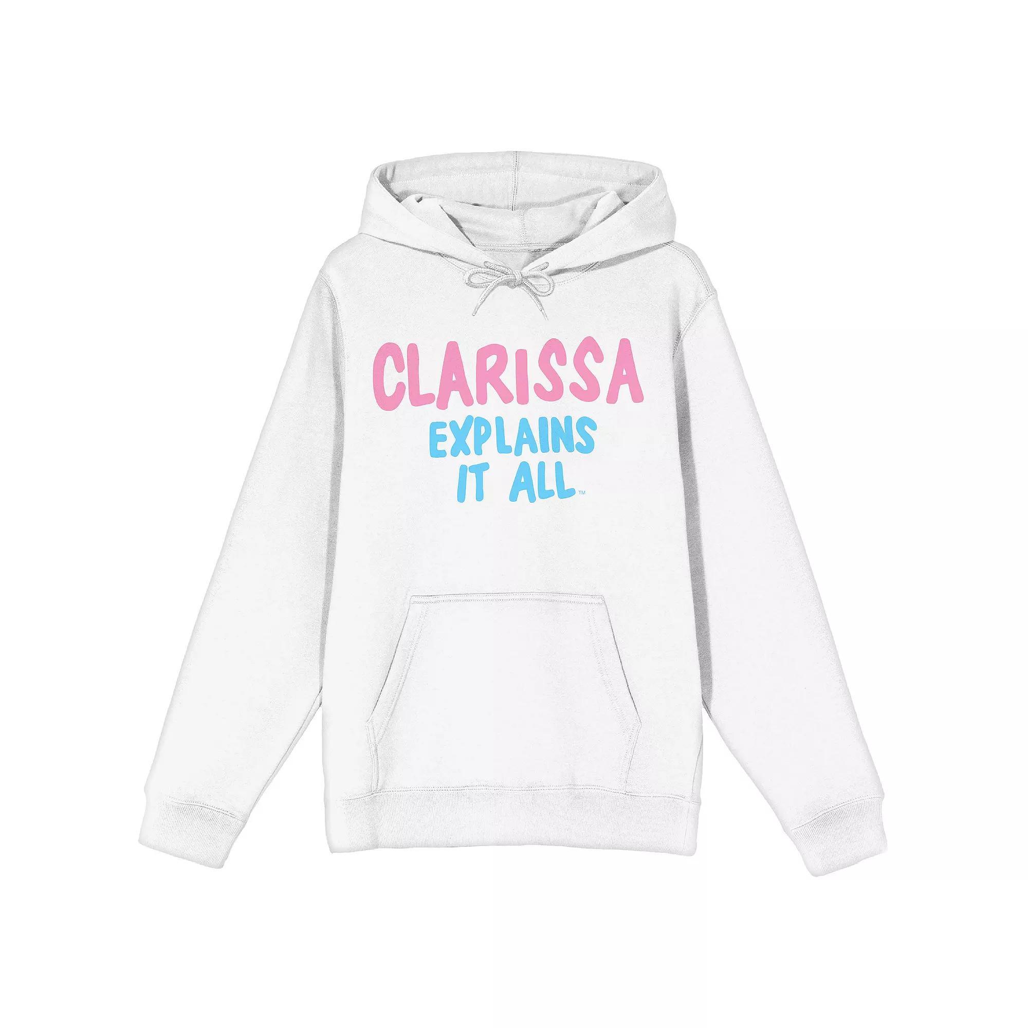 Juniors' Clarissa Explains It All Graphic Hoodie, Women's, Size: Medium, White Product Image