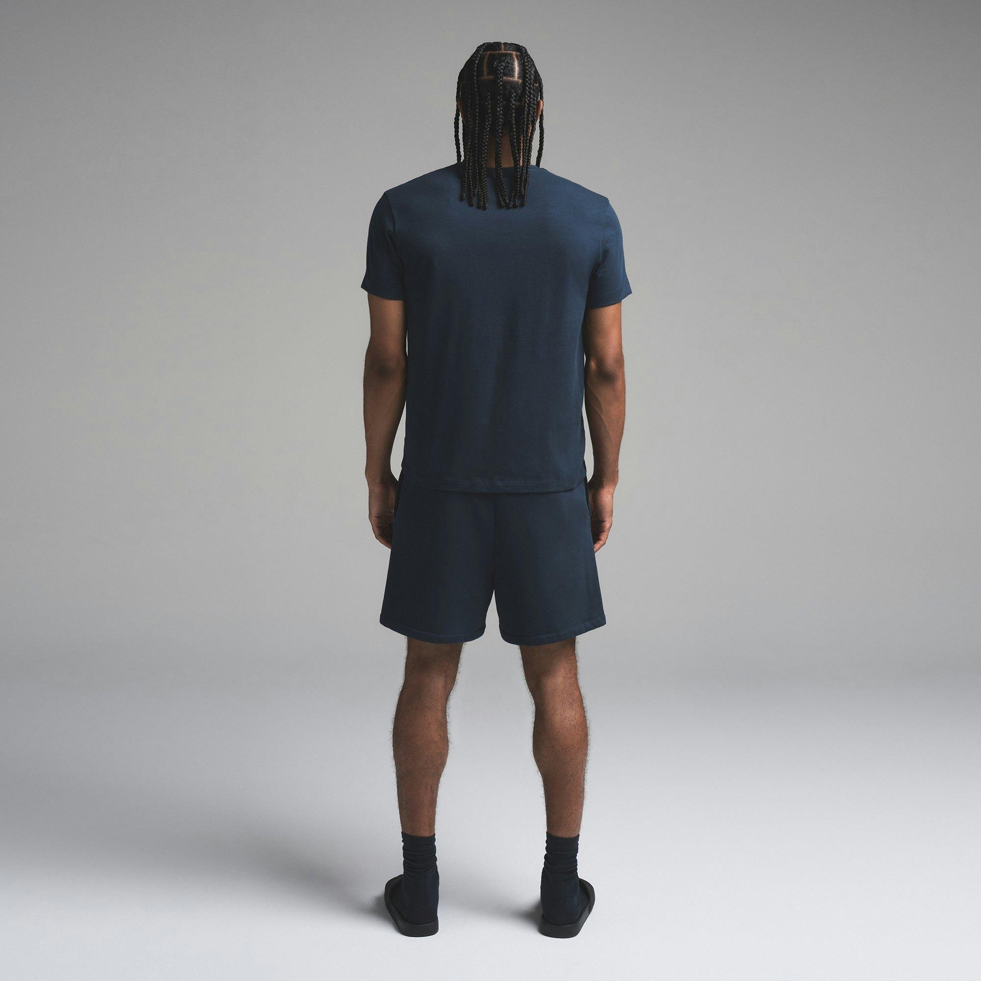 FLEECE LOUNGE MENS RELAXED SHORT | NAVY Product Image