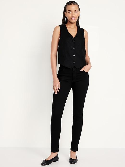 Mid-Rise Rockstar Super-Skinny Jeans Product Image