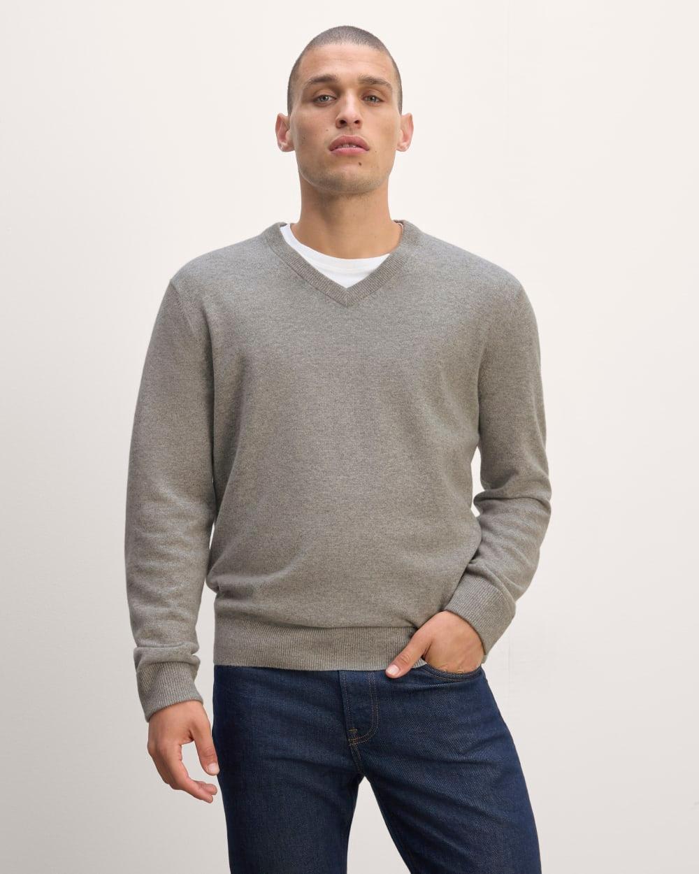 Mens Cashmere V-Neck Sweater by Everlane Product Image