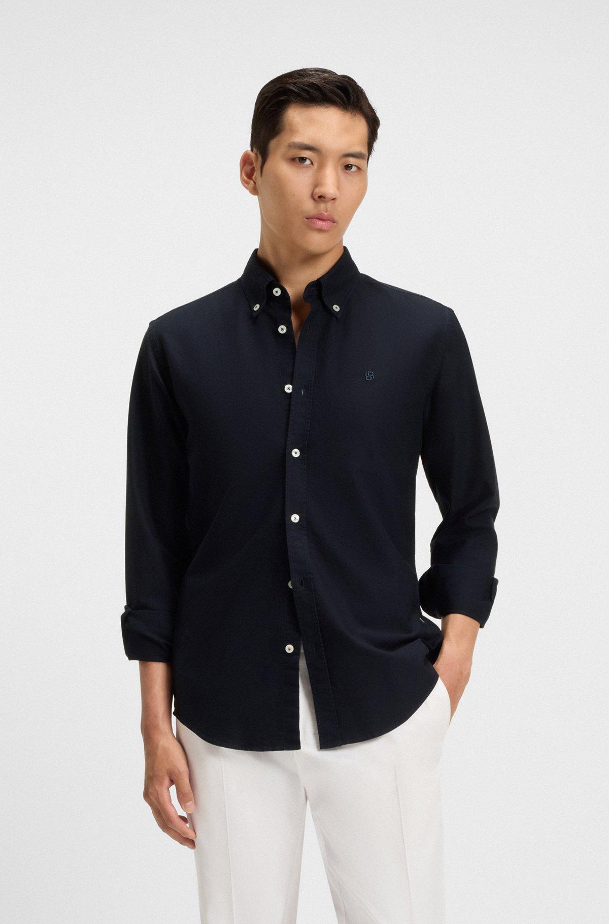 Slim-fit shirt in Italian cotton Product Image