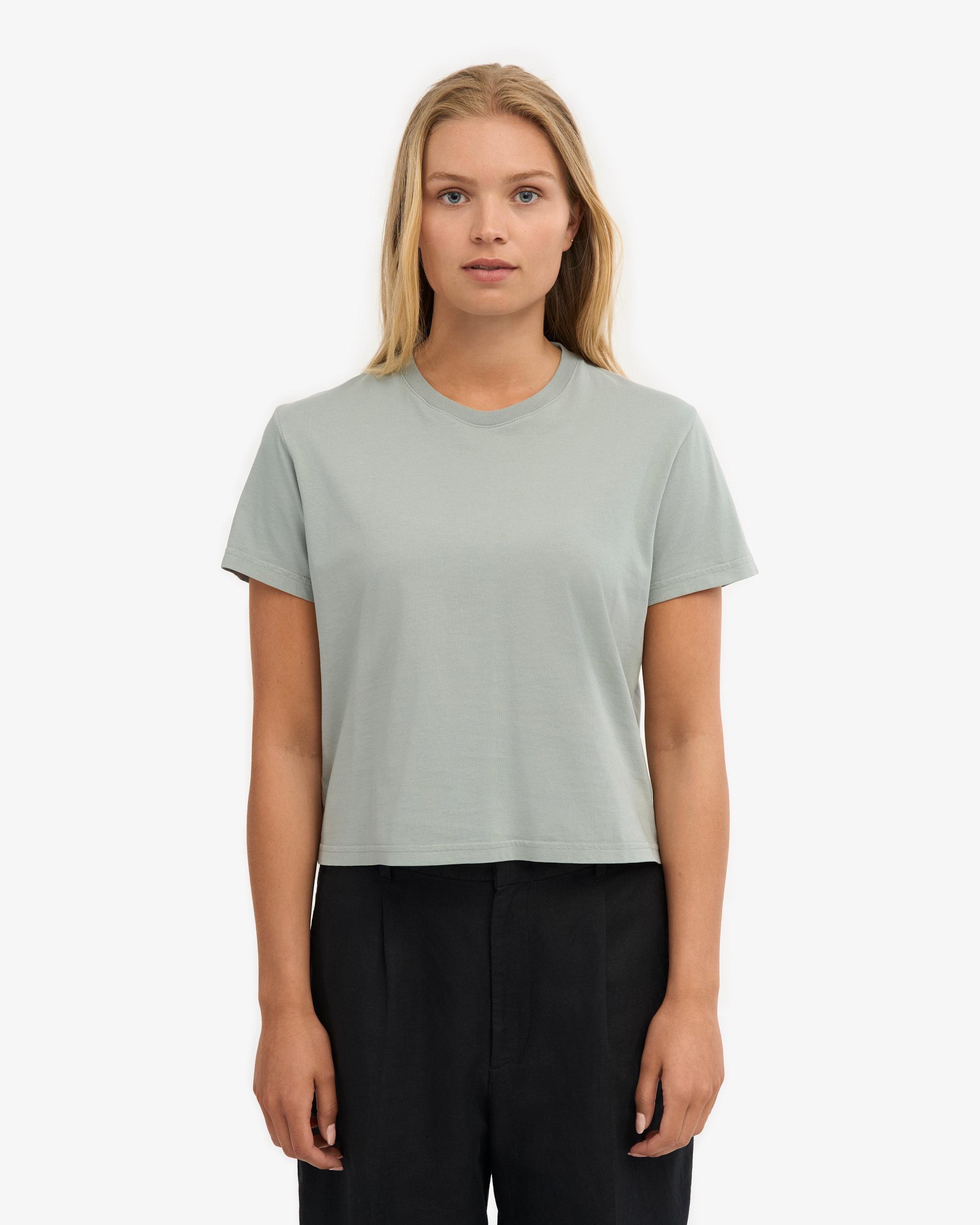 Organic Boxy Crop Tee - Burned Yellow Product Image