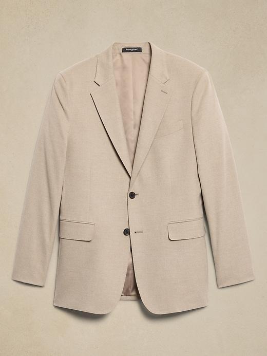 Tailored-Fit Flannel Suit Jacket Product Image