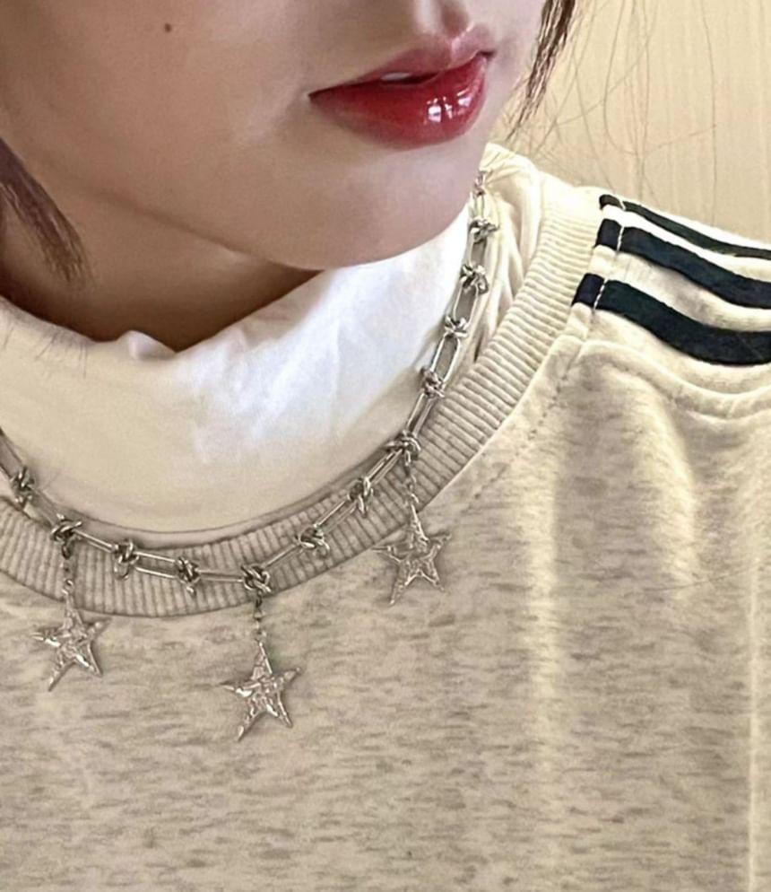 Star Pendant Alloy Choker Product Image