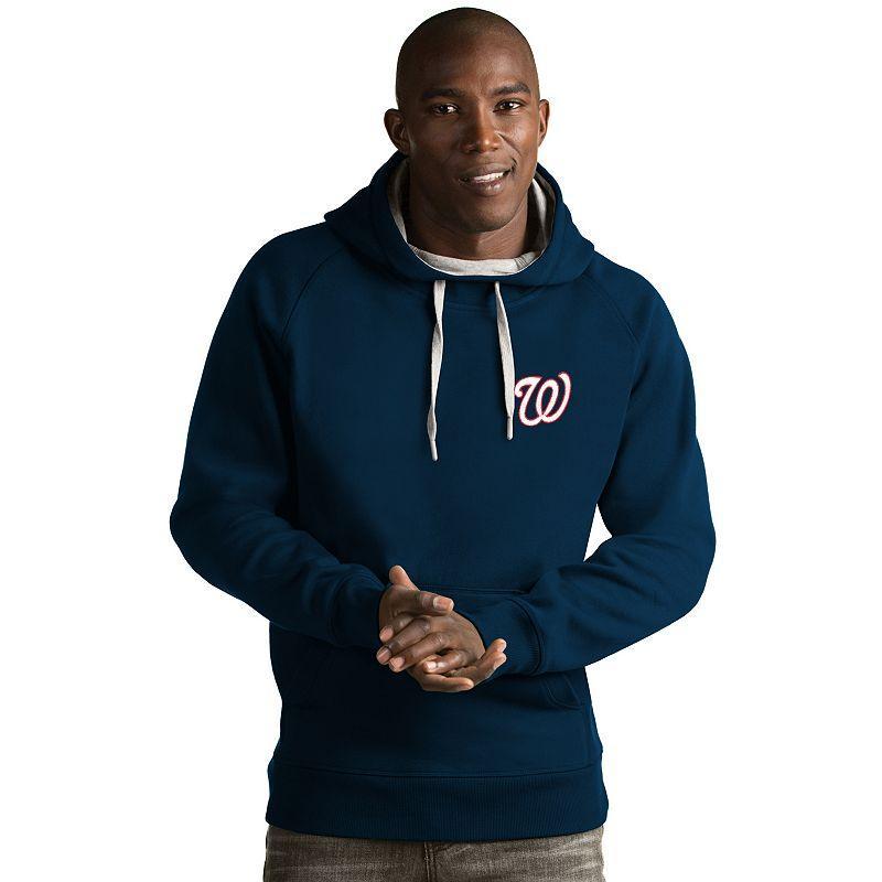 Mens Antigua New York Yankees Victory Pullover Hoodie Blue Product Image