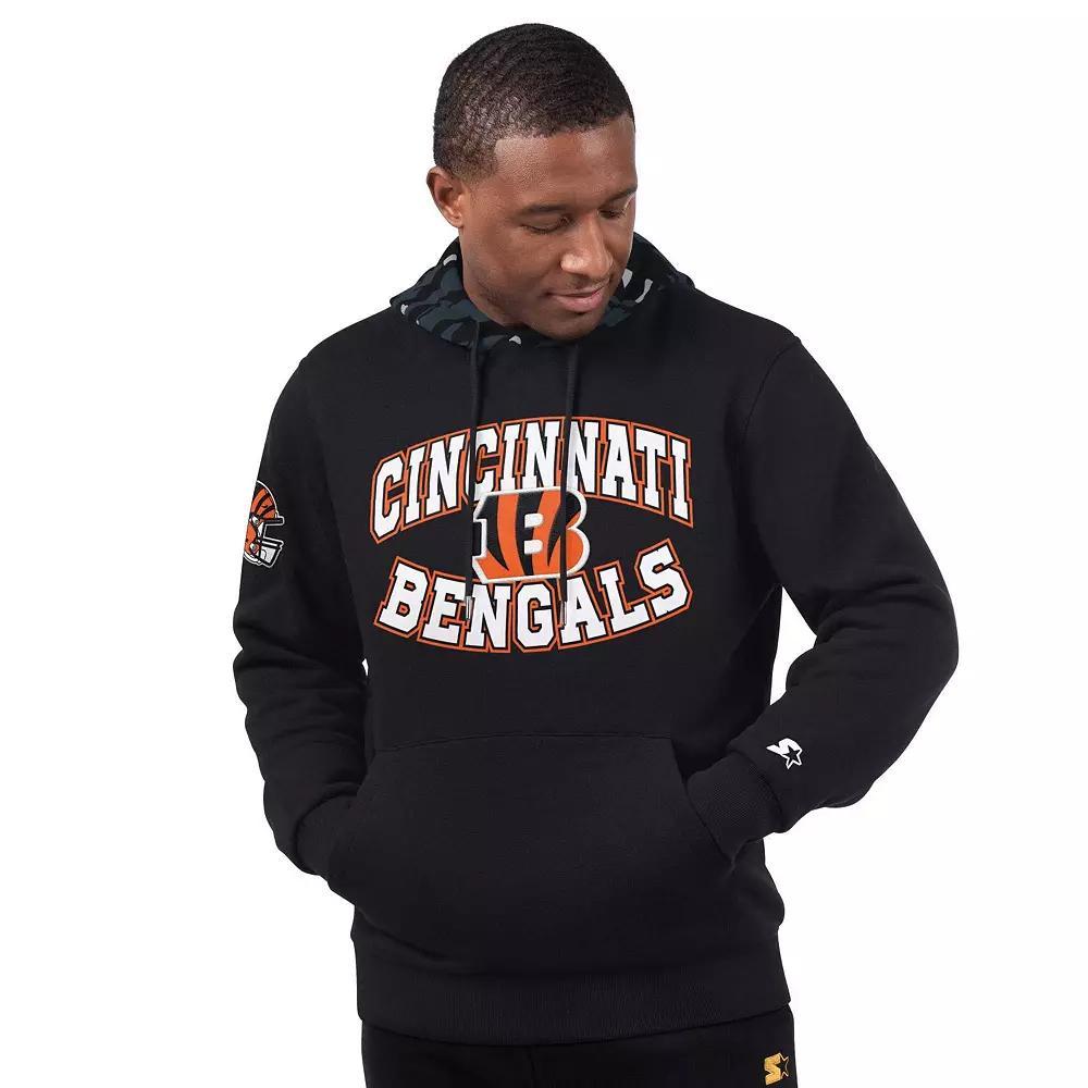 Men's Starter Black Cincinnati Bengals Thursday Night Gridiron Pullover Hoodie,  Product Image