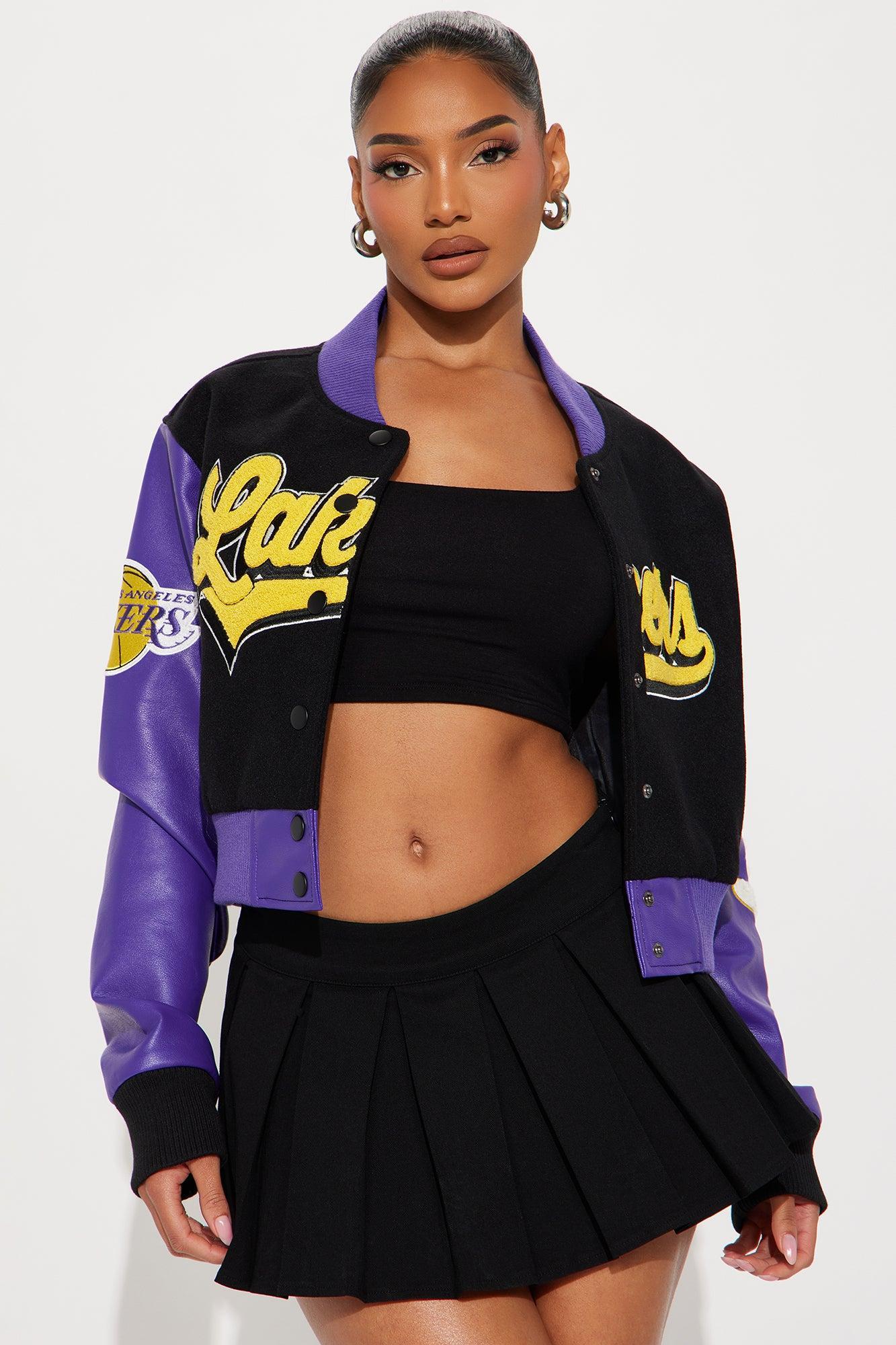 Lakers Legacy Bomber Jacket - Black Product Image