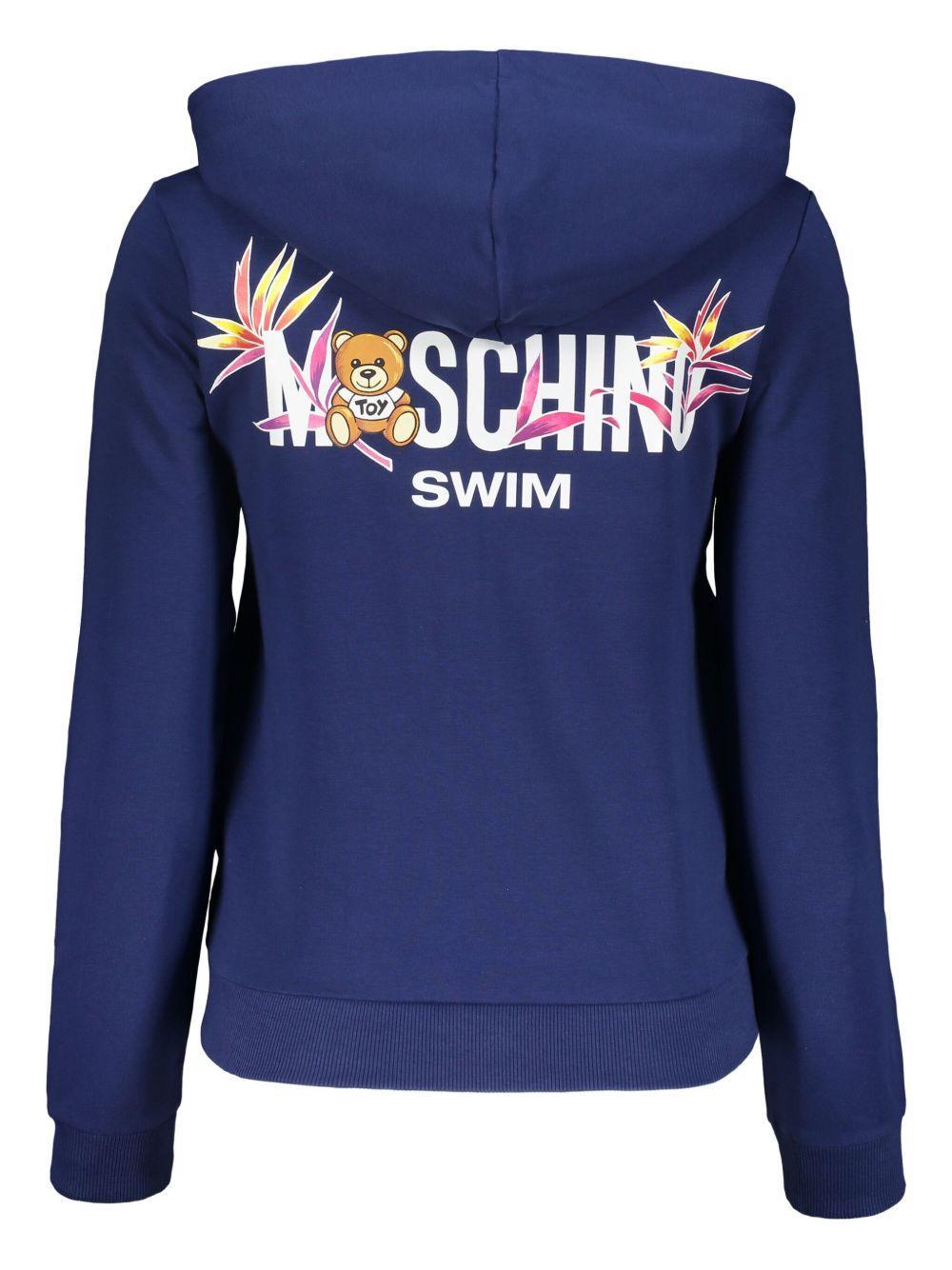 logo-print zip-up hoodie Product Image