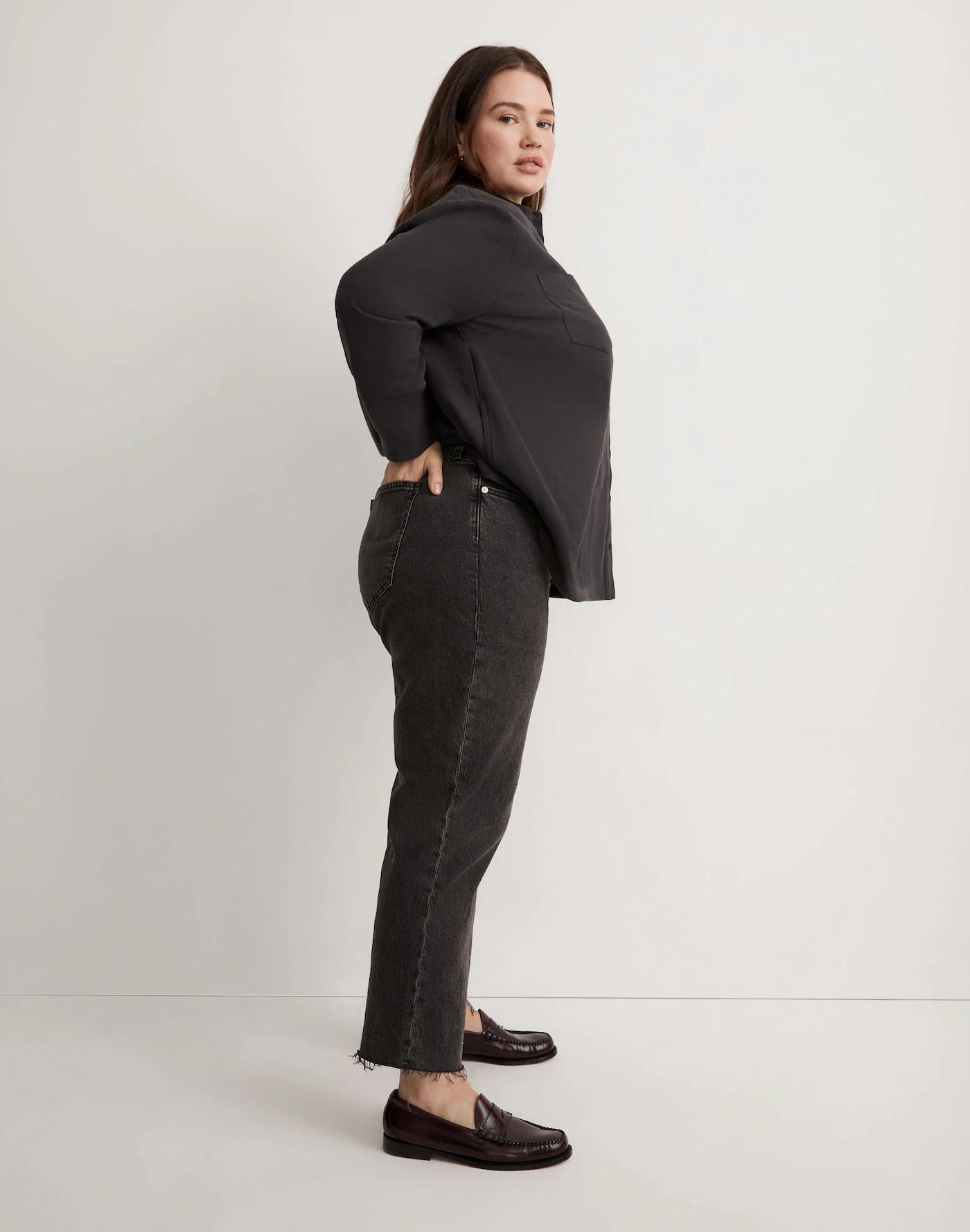 The Curvy Plus Perfect Vintage Straight Jean in Lunar Wash Product Image