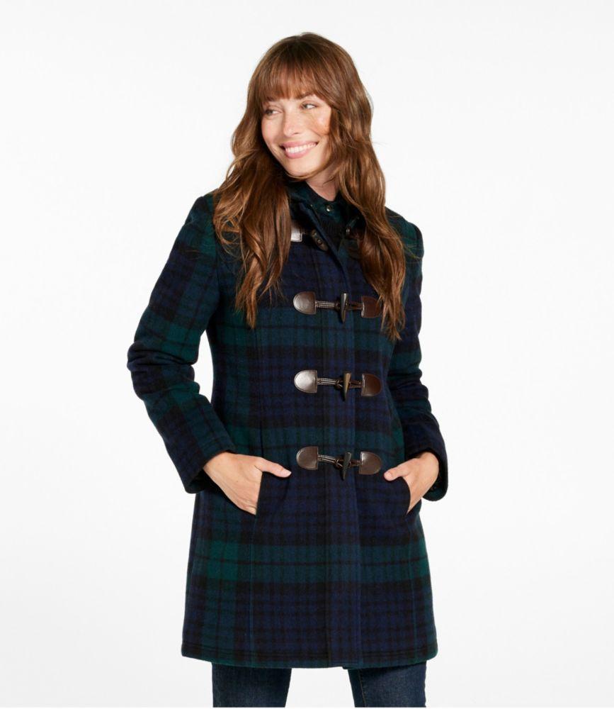 
                            Women's Classic Lambswool Duffel Coat, Pattern
                         Product Image