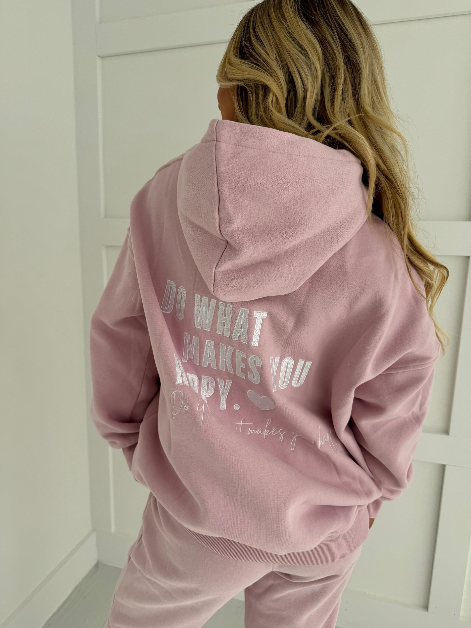 Mauve Mist Do What Makes You Happy Hoodie Product Image