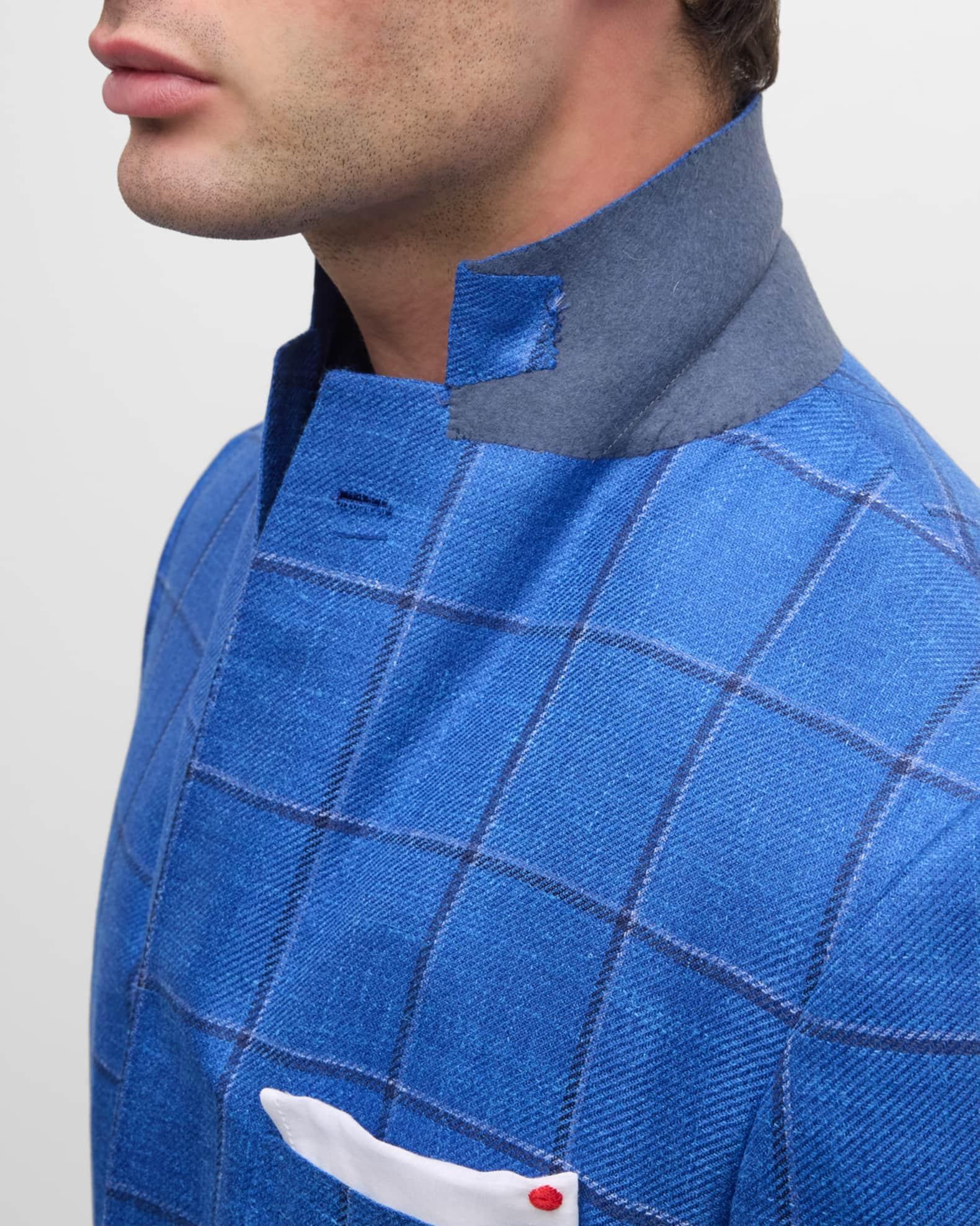 Men's Windowpane Cashmere-Blend Sport Coat Product Image