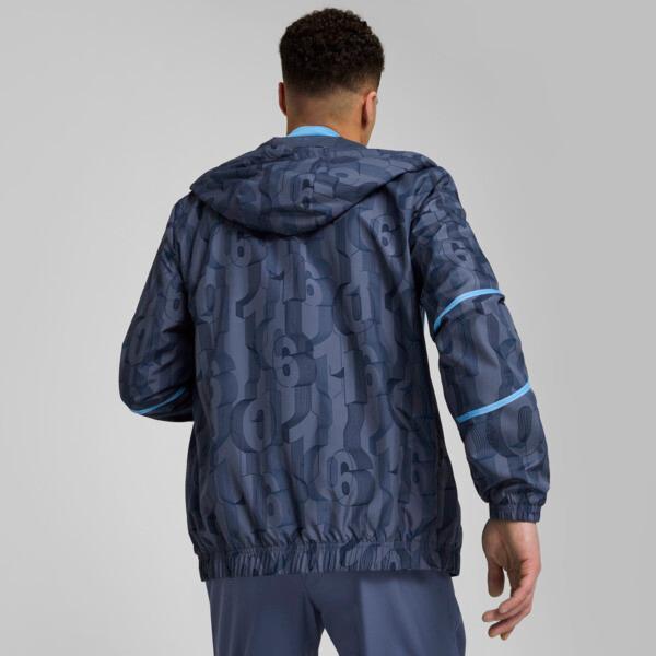 PUMA Manchester City Pre-Match Mens Woven Jacket in Inky Blue/Team Light Blue Product Image