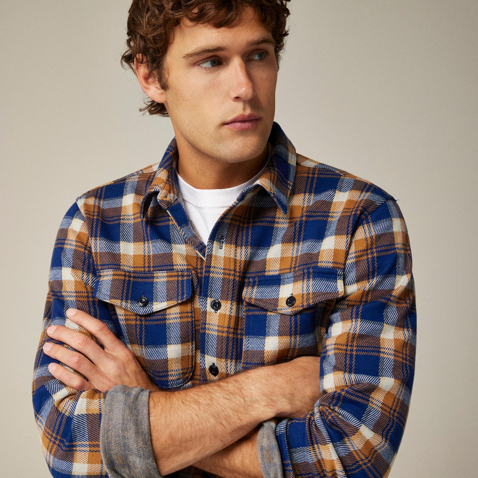 Seaboard soft-knit shirt in plaid Product Image
