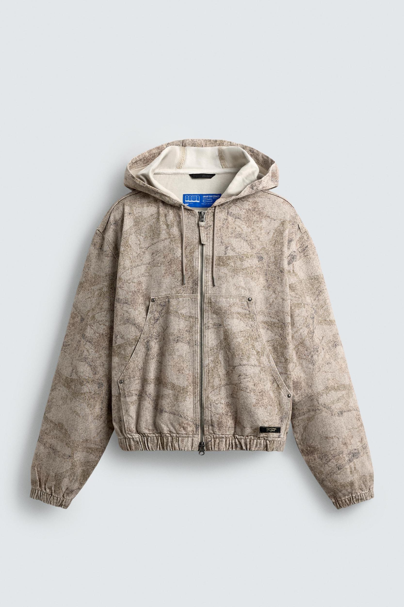 WASHED HOODED JACKET Product Image