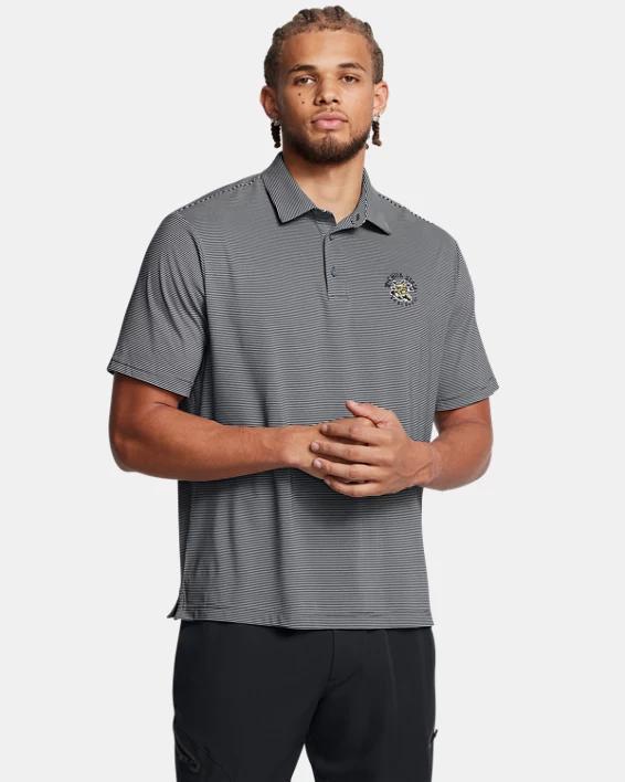 Mens UA Tee To Green Collegiate Stripe Polo Product Image