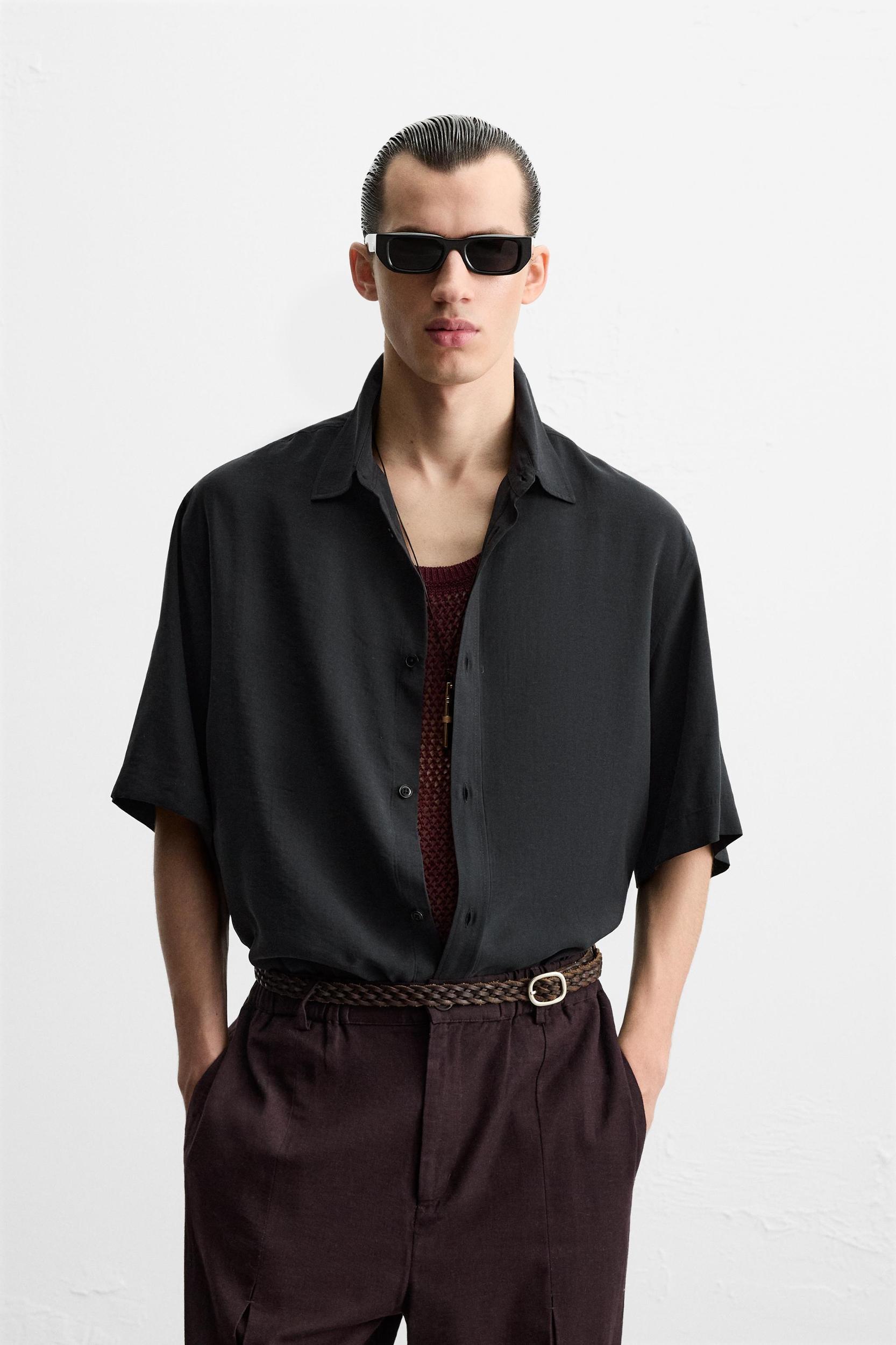RELAXED FIT FLOWY SHIRT Product Image