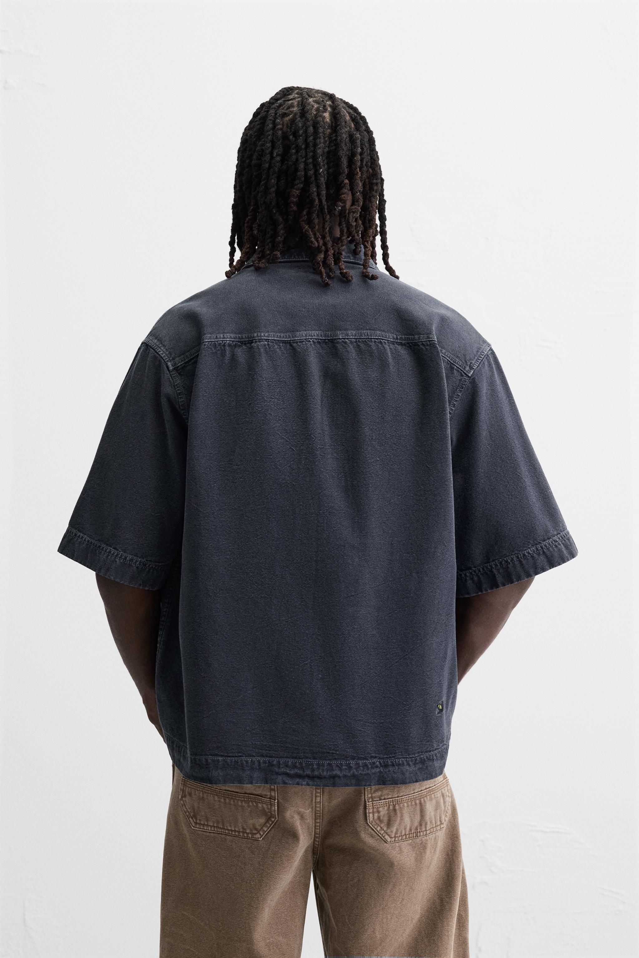 EMBROIDERED UTILITY POCKET SHIRT Product Image