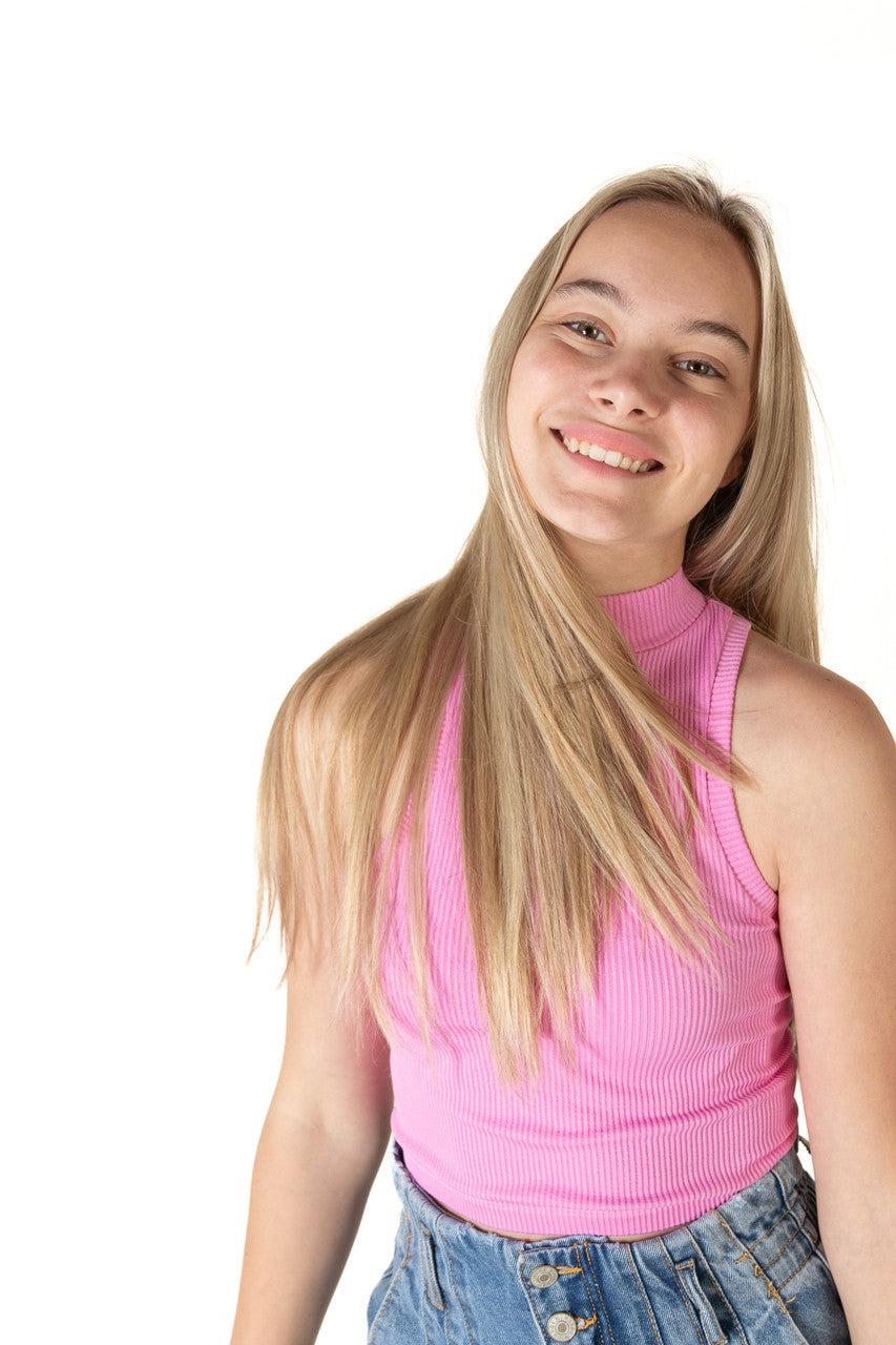 Pink Seamless Mock Tank Product Image