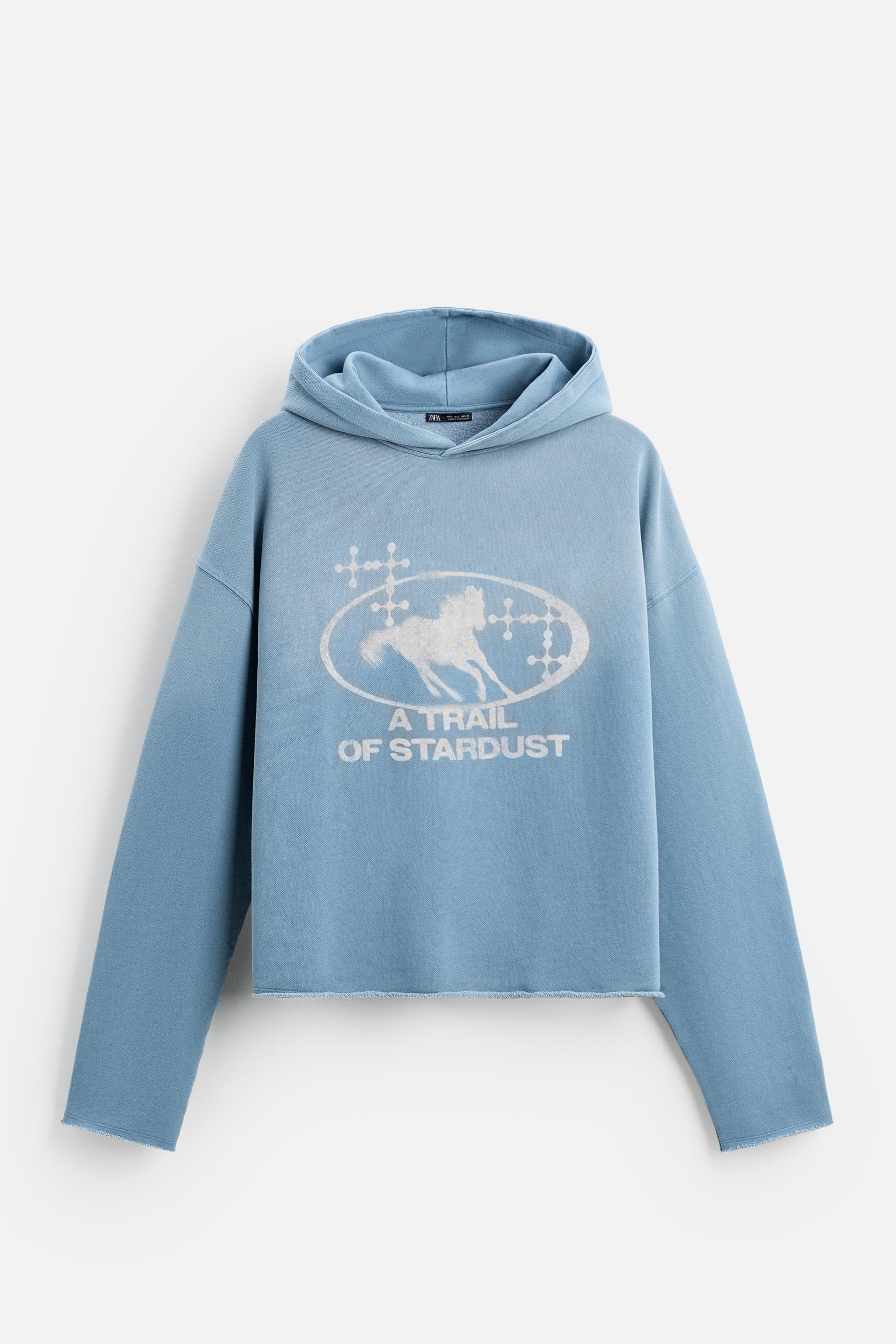 CROPPED FIT WASHED SWEATSHIRT Product Image