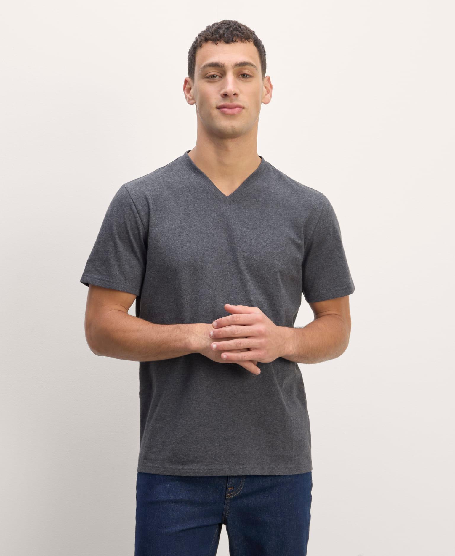 Mens Essential Organic V-Neck T-Shirt by Everlane Product Image