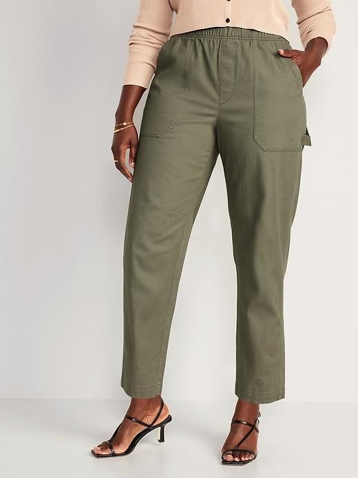 High-Waisted Pulla Utility Pants Product Image