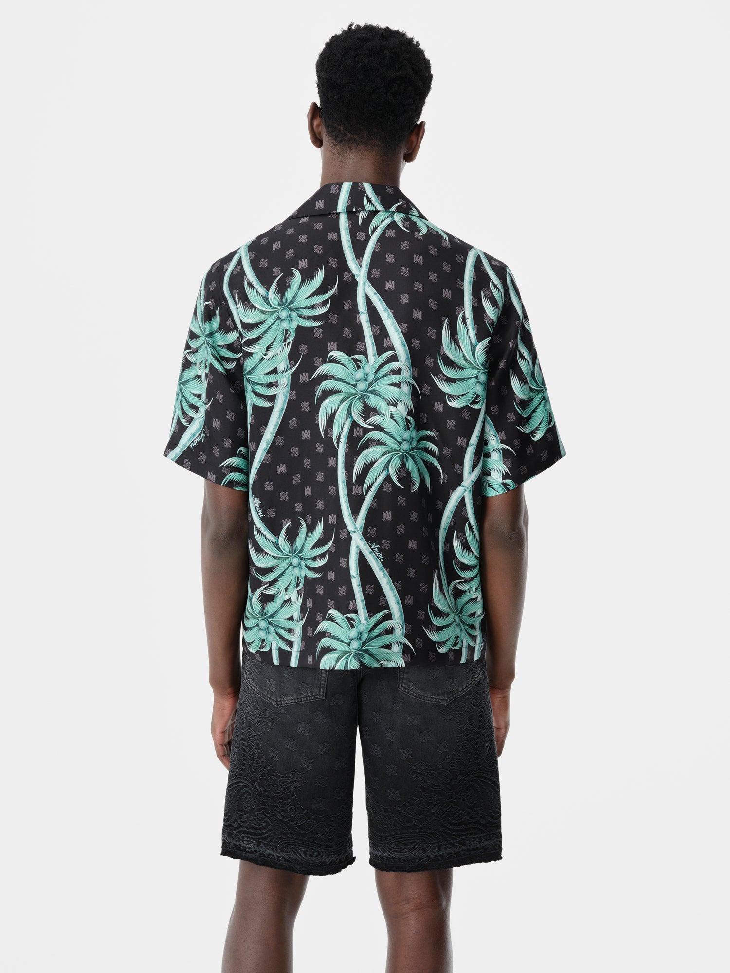 PALM BOWLING SHIRT - Black Male Product Image