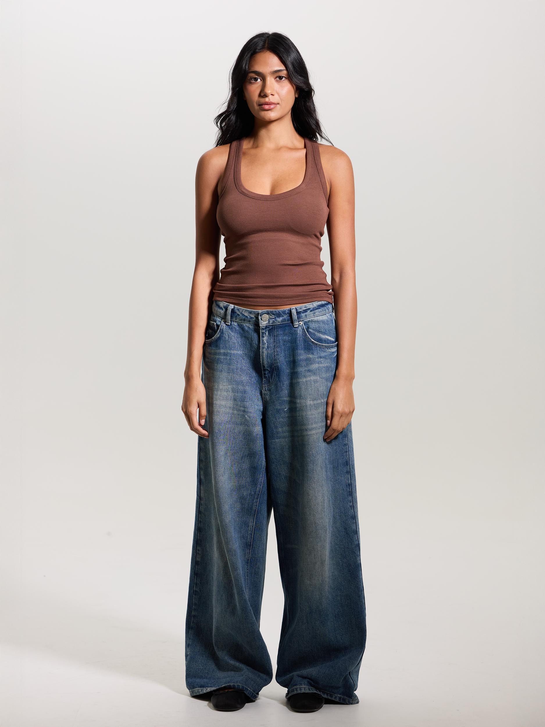 Ribbed Scoop Racerback Brami Product Image