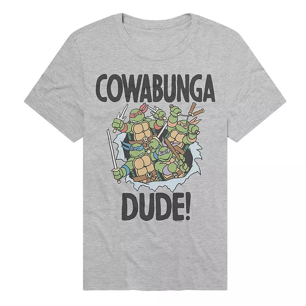 Mens Teenage Mutant Ninja Turtles Cowabunga Dude Graphic Tee Athletic Grey Product Image