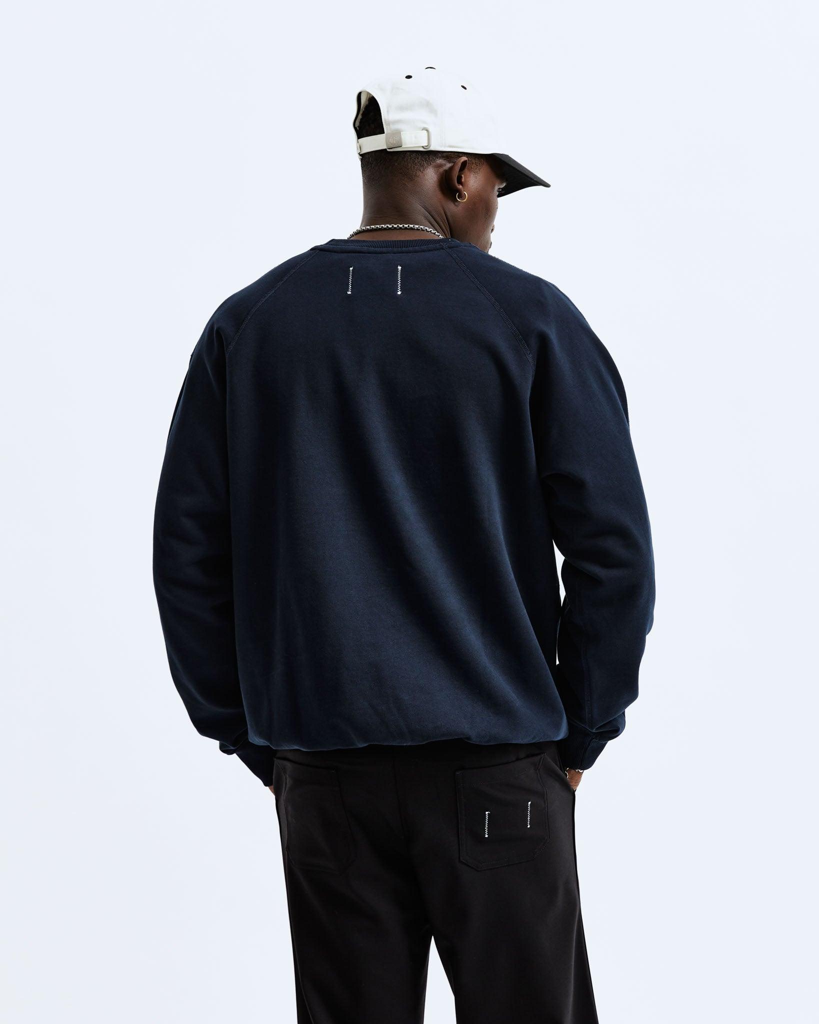 Midweight Terry Relaxed Crewneck - Vault Male Product Image