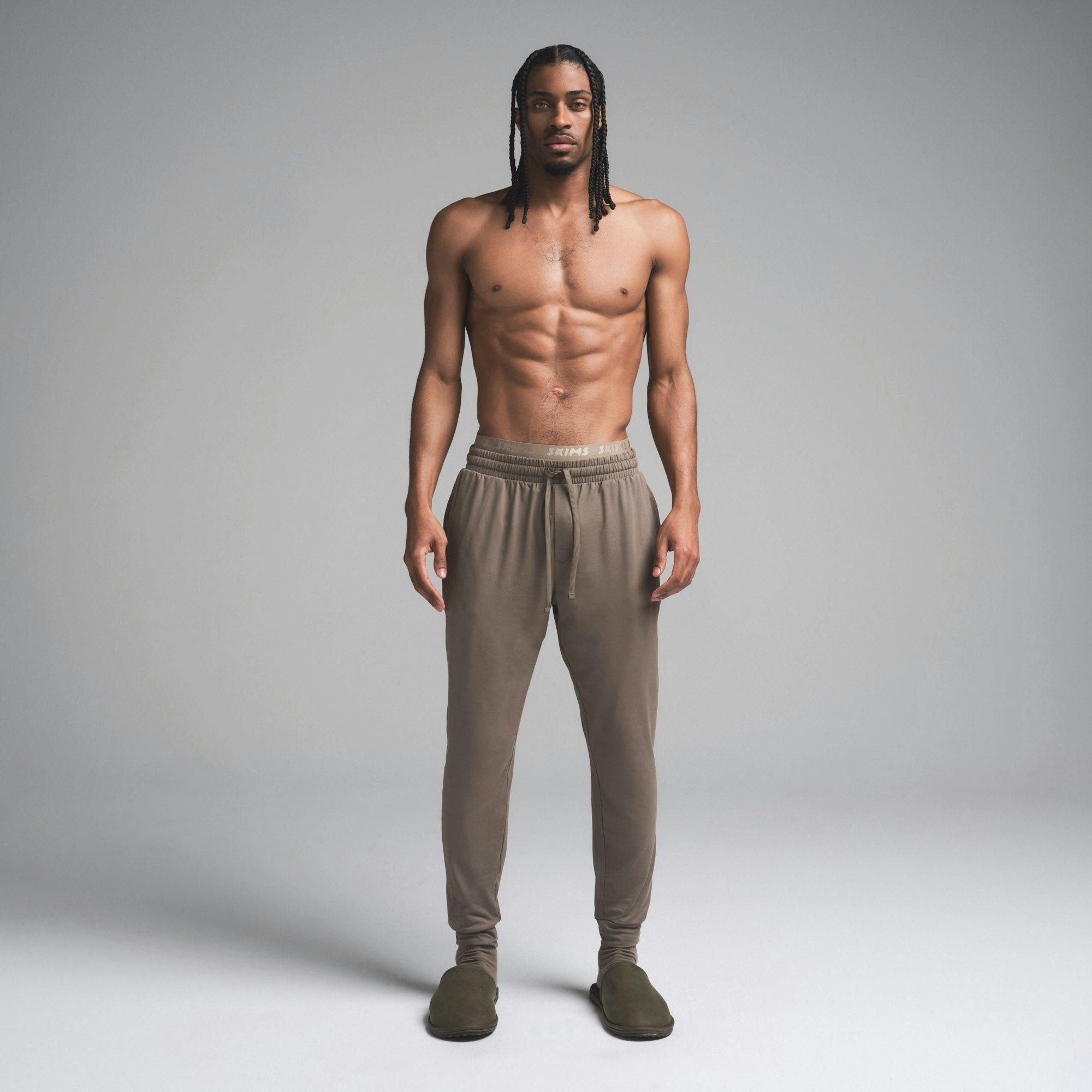 OUTDOOR JERSEY MENS TAPERED JOGGER | TRUFFLE Product Image