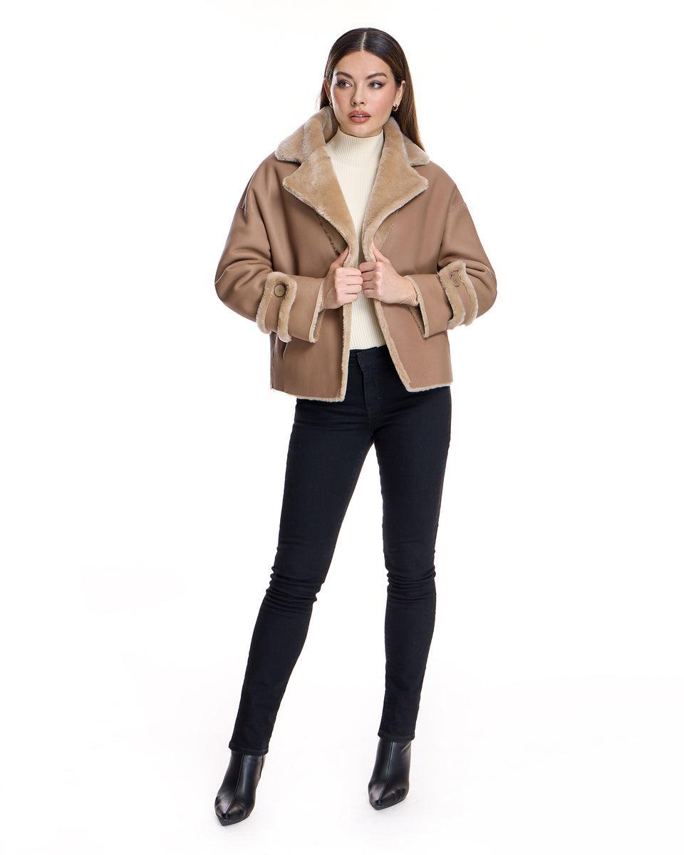 REVERSIBLE SHEARLING LAMB JACKET Product Image