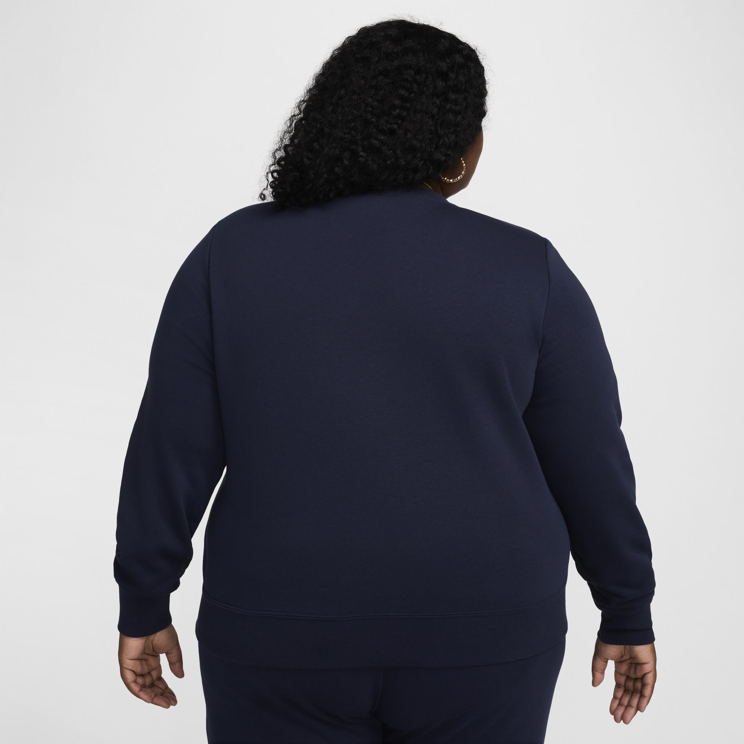 Nike Sportswear Club Fleece Women's Crew-Neck Sweatshirt (Plus Size) Product Image