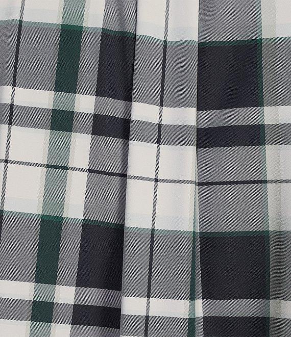 Roundtree & Yorke Performance The Traveler Long Sleeve Large Plaid Stretch Twill Sport Shirt Product Image