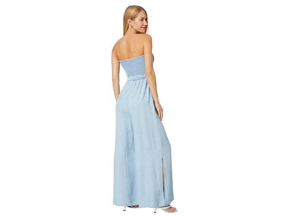 Vince Camuto Smocked Bodice Jumpsuit (Arctic Surf) Women's Jumpsuit & Rompers One Piece Product Image