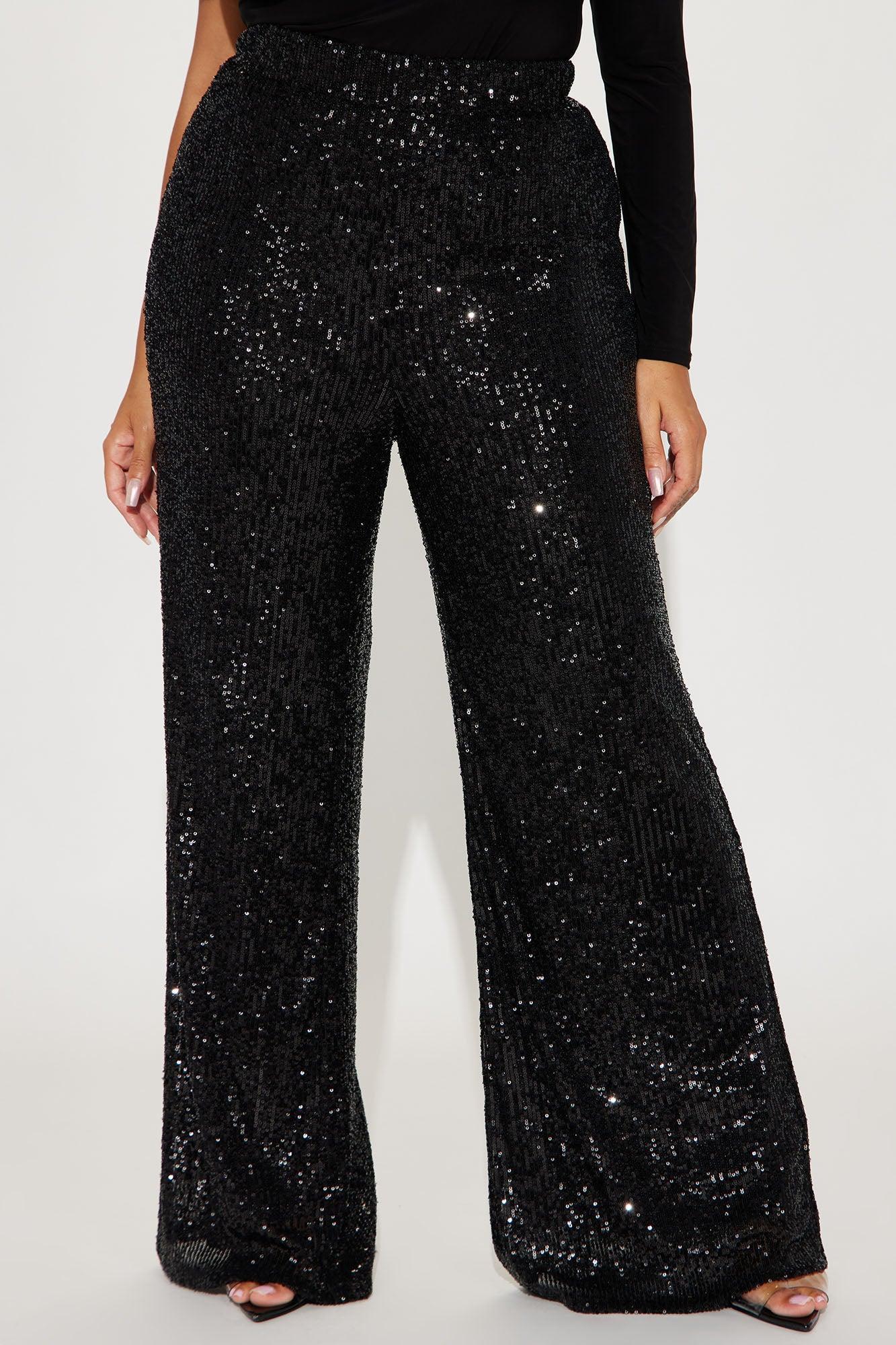 After Glow Sequin Flare Pant - Black Product Image