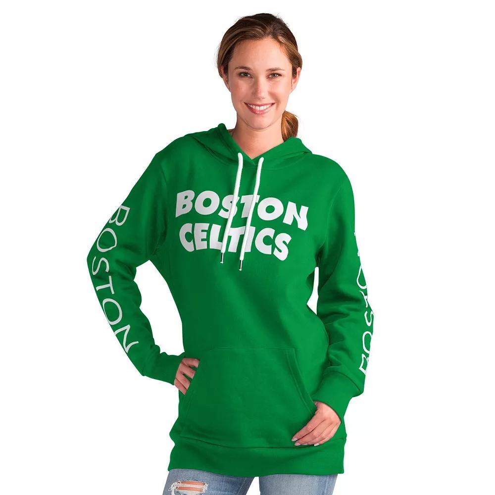 Women's G-III 4Her by Carl Banks Kelly Green Boston Celtics Base Coach Pullover Hoodie, Size: Large Product Image