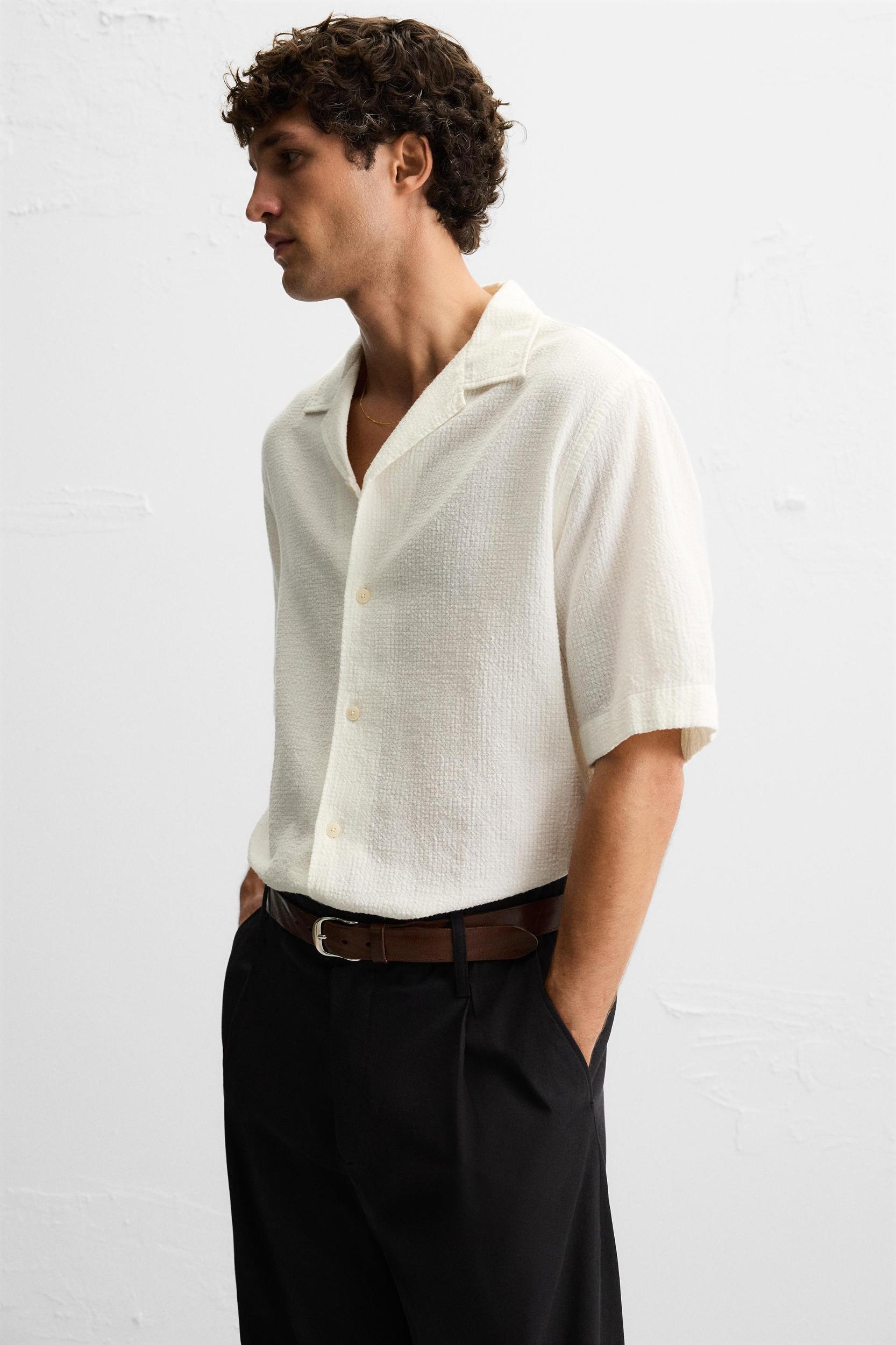 TEXTURED JACQUARD SHIRT Product Image