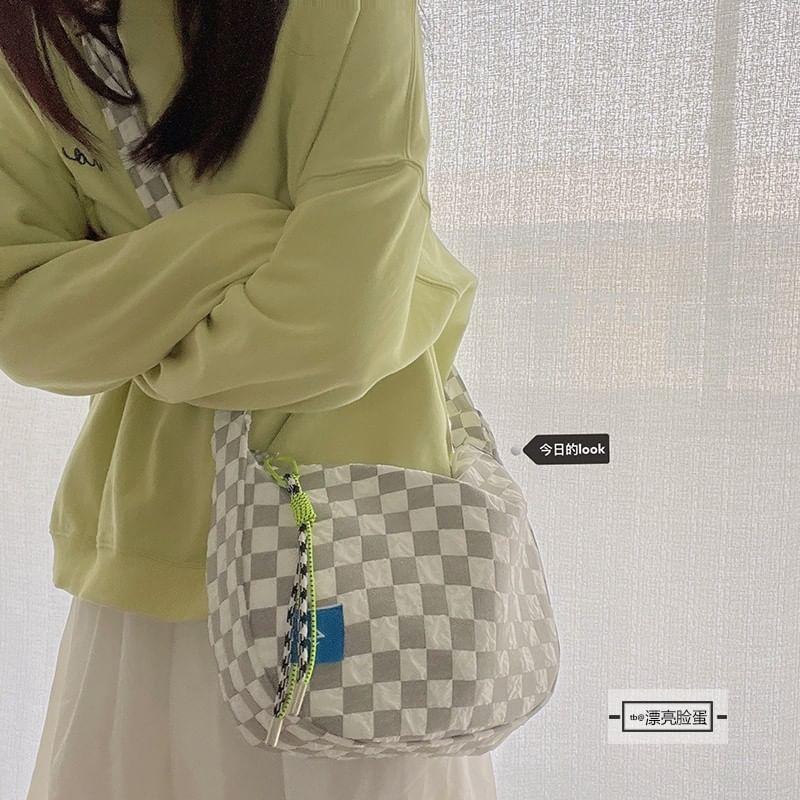 Checkerboard Crossbody Bag / Bag Charm / Set Product Image