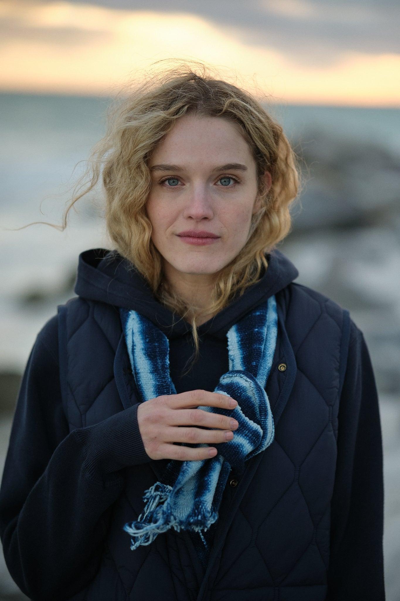 Quilted Vest in Navy Product Image