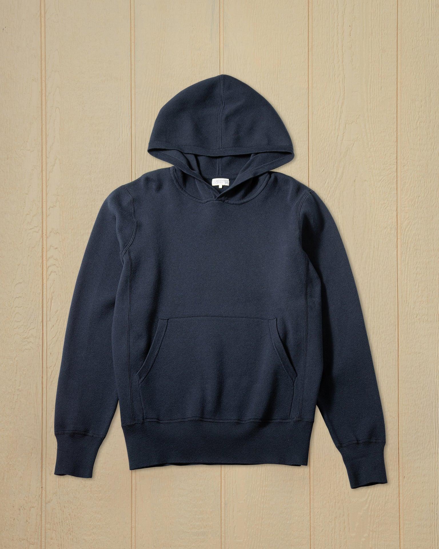 Wharf Knit Hoodie in Navy Product Image