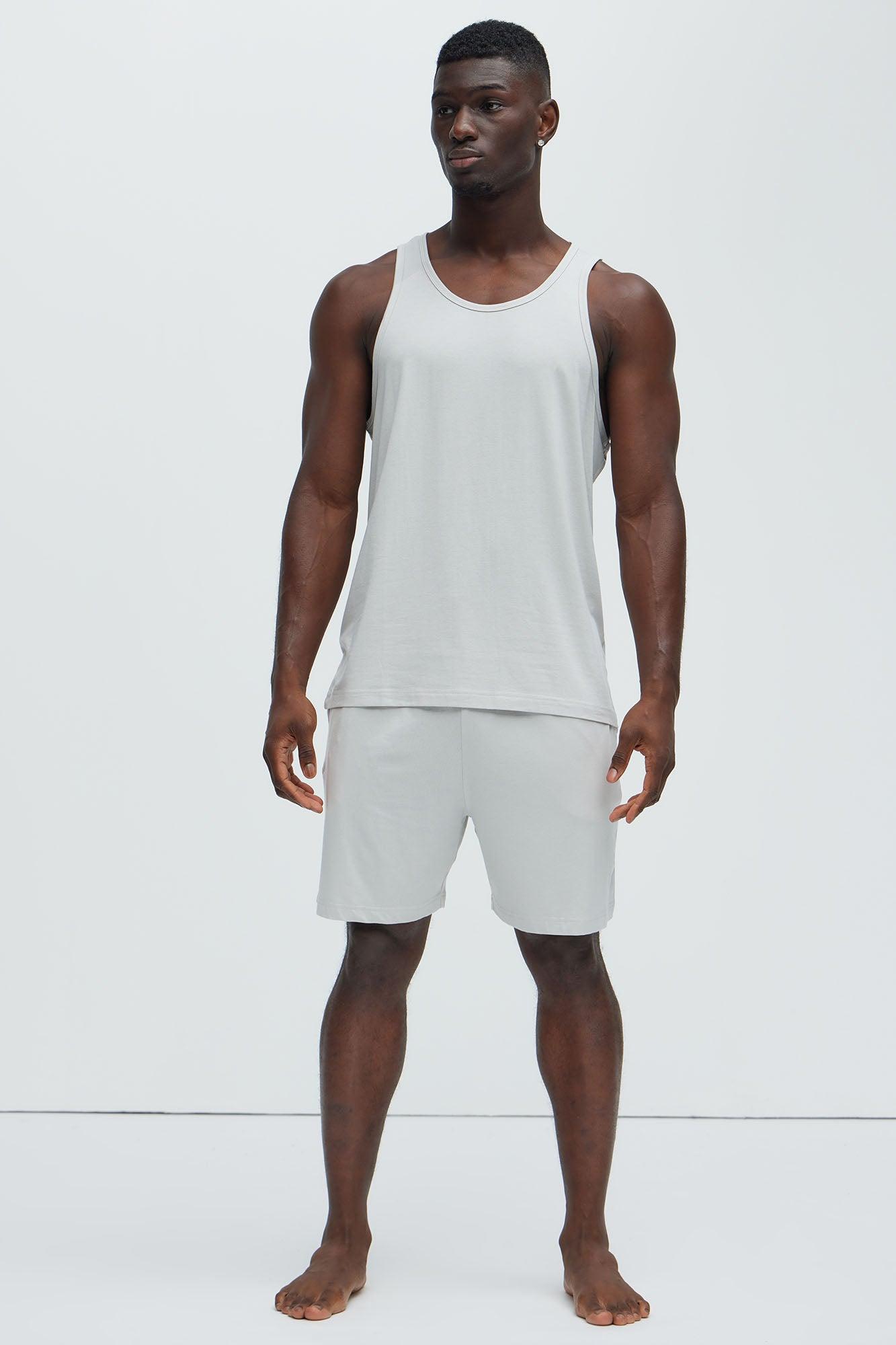 Essential Modal Lounge Tank - Grey Product Image