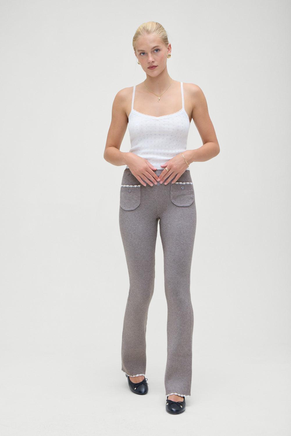 Camden Knit Pants - Rain Cloud Product Image