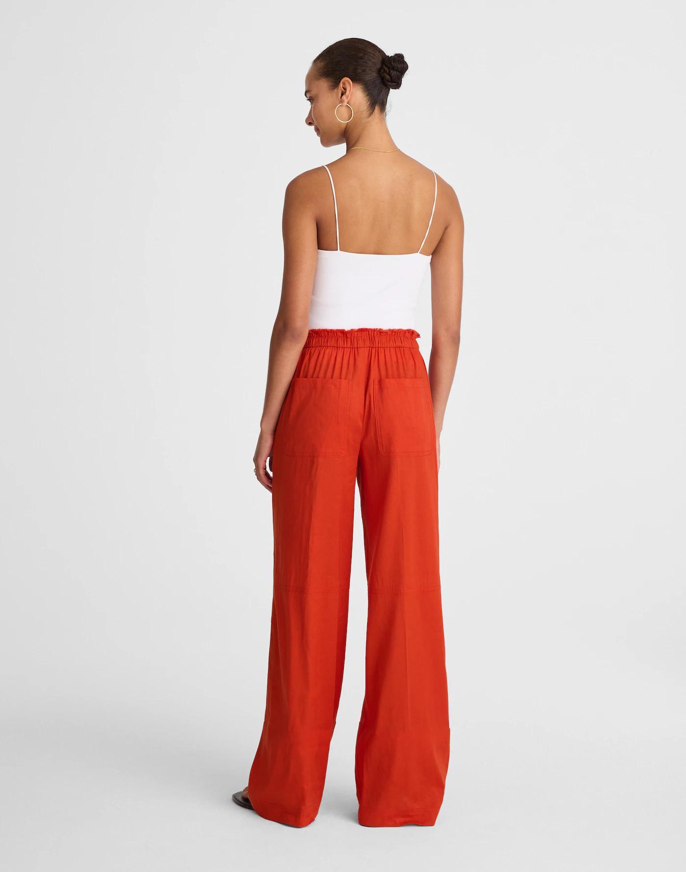 Raw-Edge Drawstring Pant Product Image