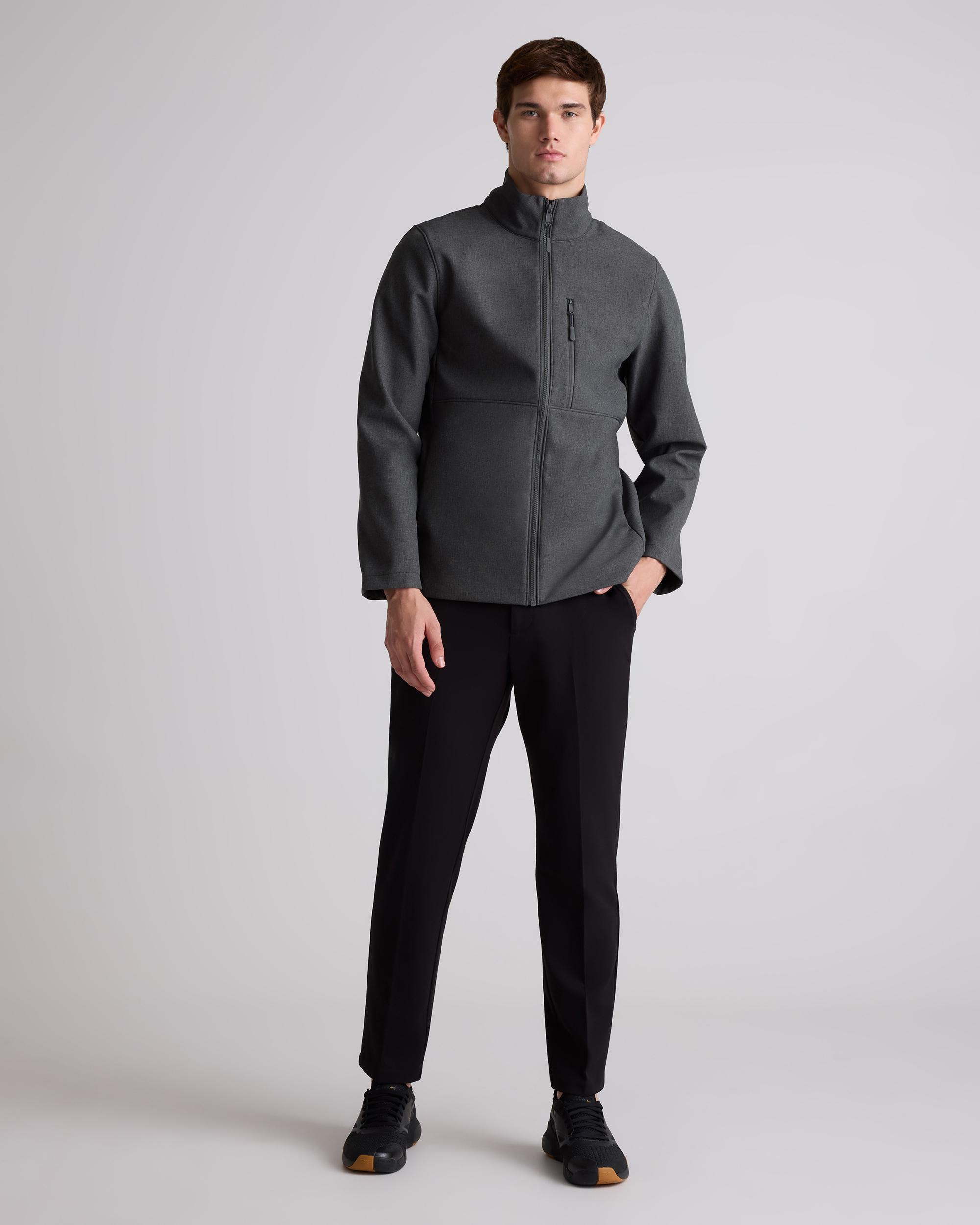 Quince | Men's Softshell Fleece-Lined Full-Zip Jacket Recycled Polyester Product Image