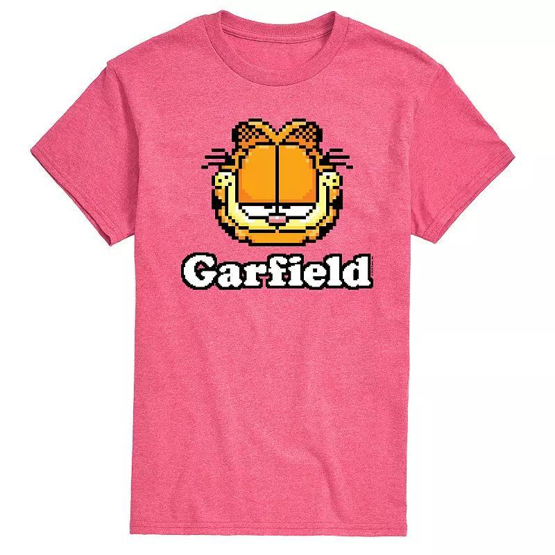 Men's Garfield Video Game Garfield Logo Graphic Tee, Size: Large, Red Product Image