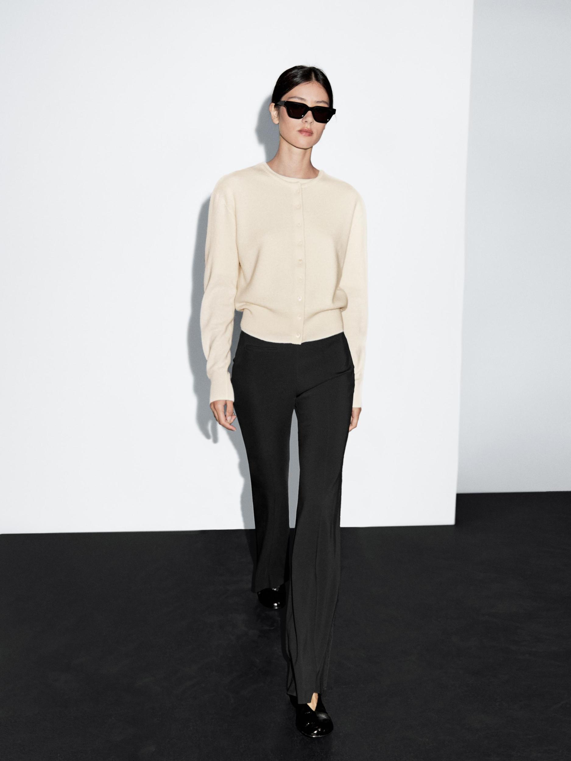 Wool blend knit cardigan Product Image