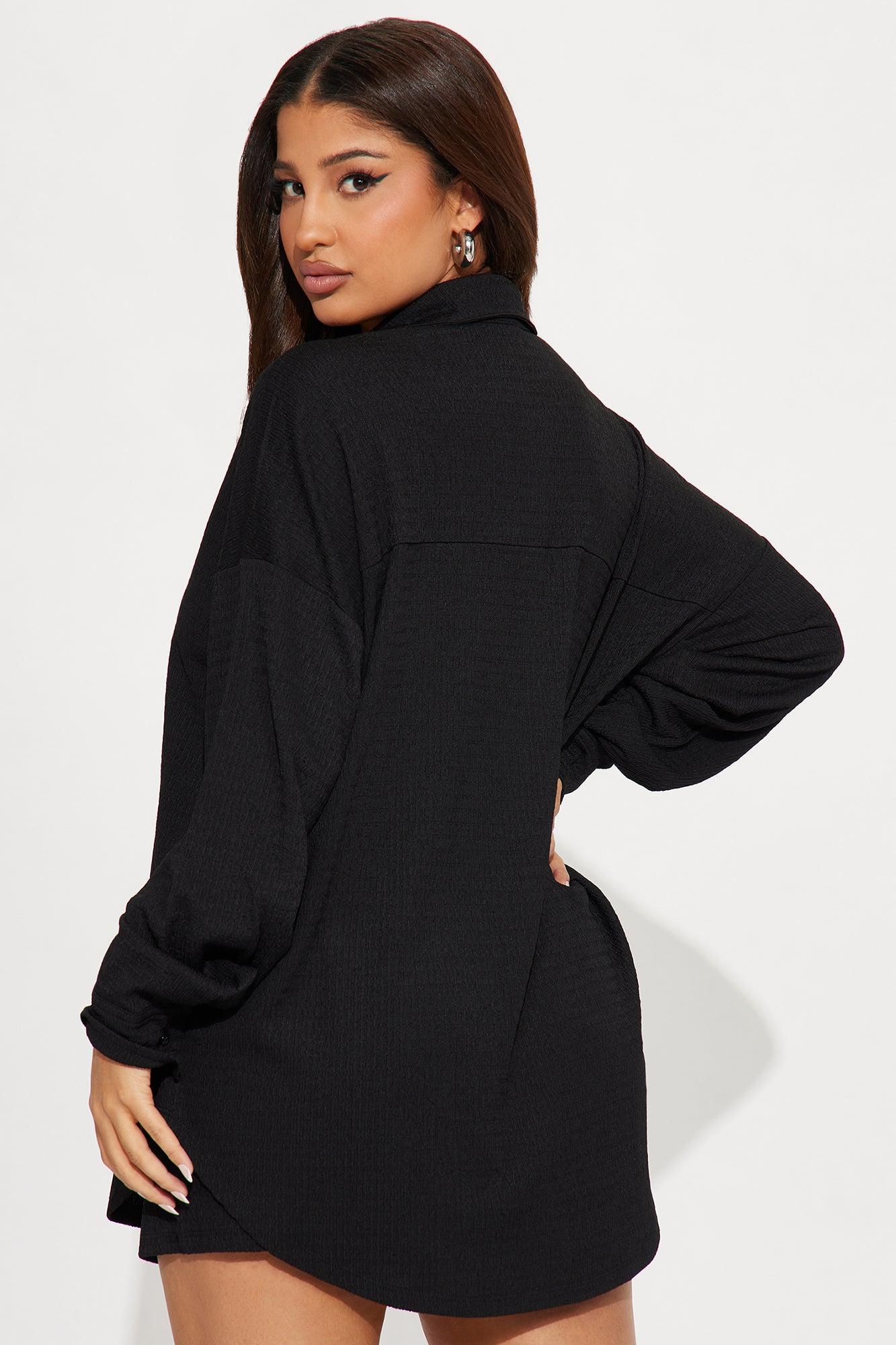 Bethany Textured Short Set - Black Product Image