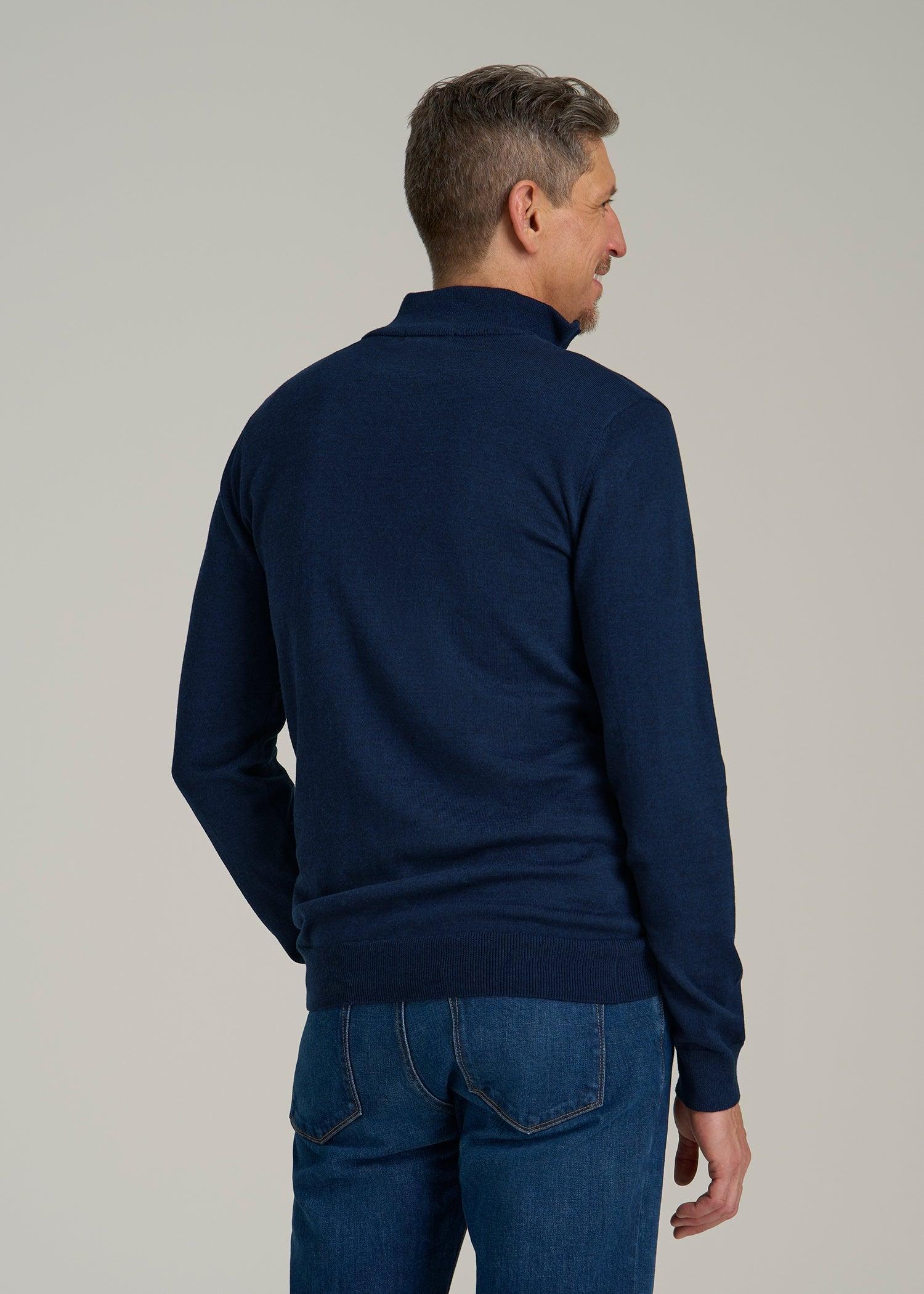 Everyday Quarter-Zip Sweater for Tall Men in Patriot Blue Male Product Image