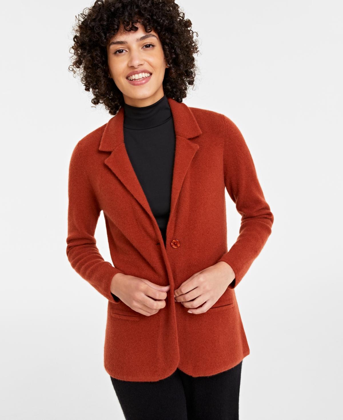 Charter Club Womens 100% Cashmere Blazer, Created for Macys Product Image